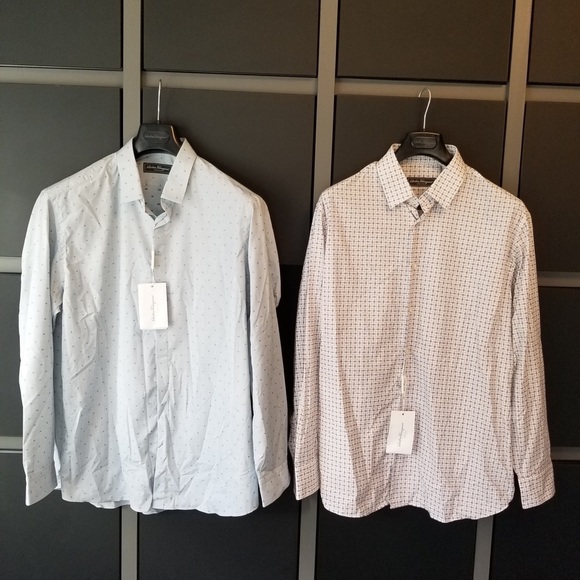 NEW - Men’s Ferragamo dress shirt - plus size - Picture 10 of 10